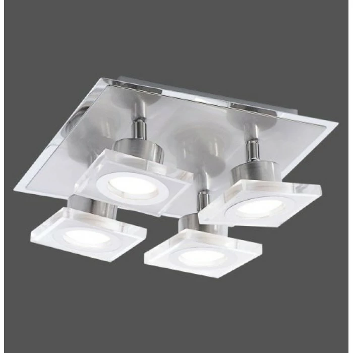 Leuchten Direkt KOVI Deckenleuchte LED Edelstahl, 4-flammig â Bild 2