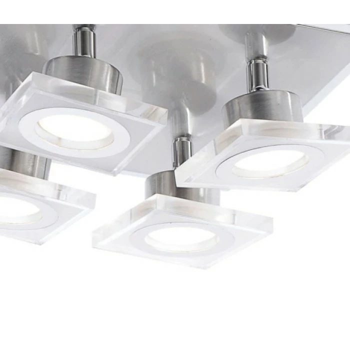 Leuchten Direkt KOVI Deckenleuchte LED Edelstahl, 4-flammig â Bild 3