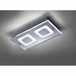 Leuchten Direkt LISA Deckenleuchte LED Chrom, 2-flammig