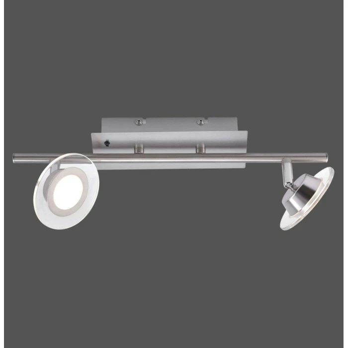 Leuchten Direkt LOLA-MIKE Deckenleuchte LED Edelstahl, 2-flammig, Fernbedienung, Farbwechsler â Bild 5