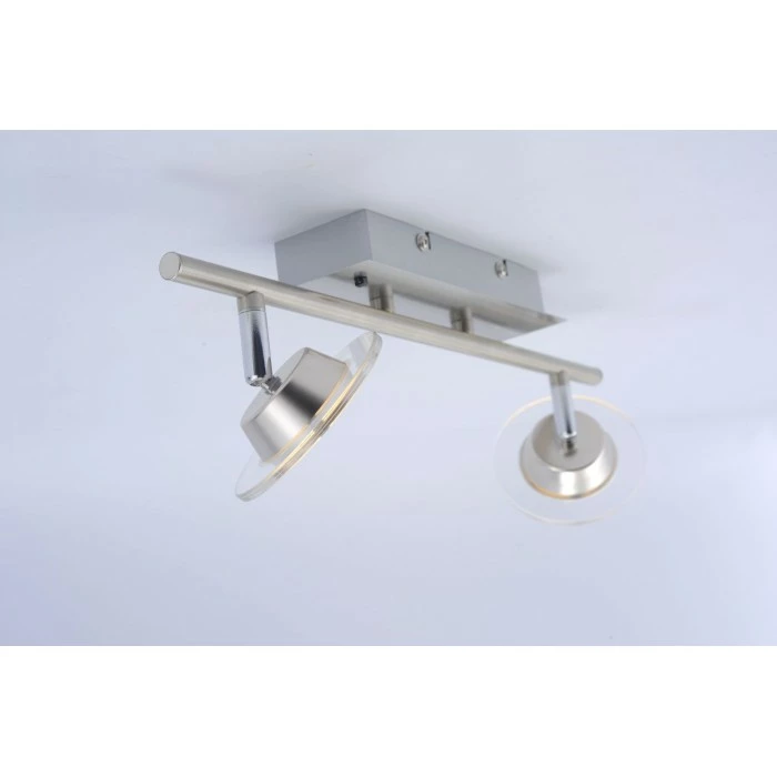 Leuchten Direkt LOLA-MIKE Deckenleuchte LED Edelstahl, 2-flammig, Fernbedienung, Farbwechsler â Bild 6