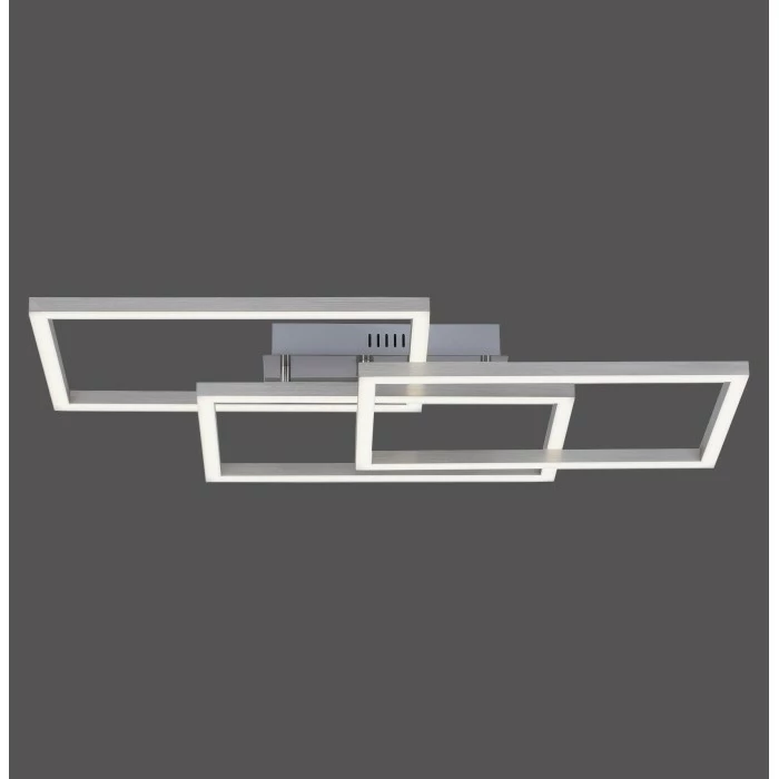 Leuchten Direkt LOLAsmart-MAXI Deckenleuchte LED Stahl gebürstet, 3-flammig, Fernbedienung, Farbwechsler – Bild 15