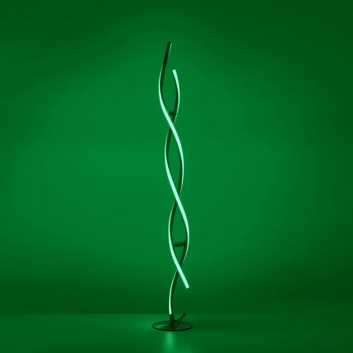 Leuchten Direkt LOLAsmart-SWING Stehleuchte LED Stahl gebürstet, 2-flammig, Fernbedienung, Farbwechsler – Bild 7