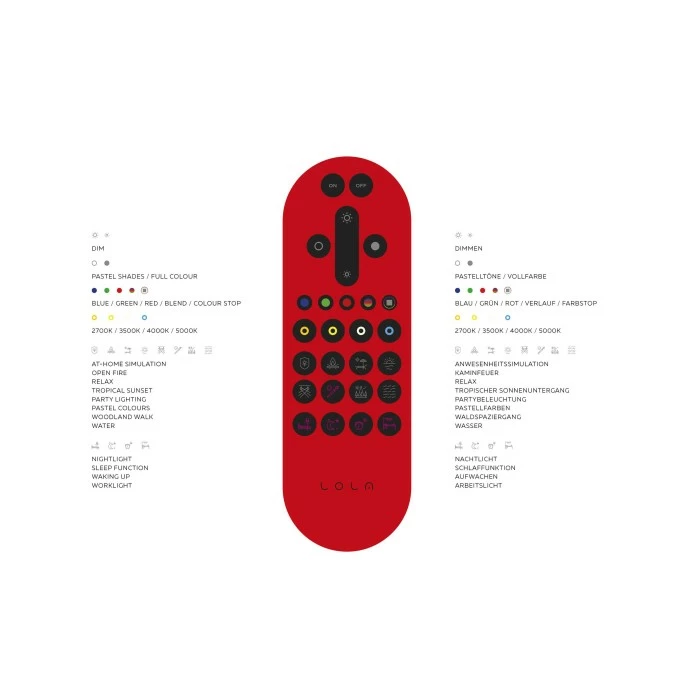 Leuchten Direkt Ls-RUBEN Deckenfluter LED Stahl gebürstet, 2-flammig, Fernbedienung, Farbwechsler – Bild 7