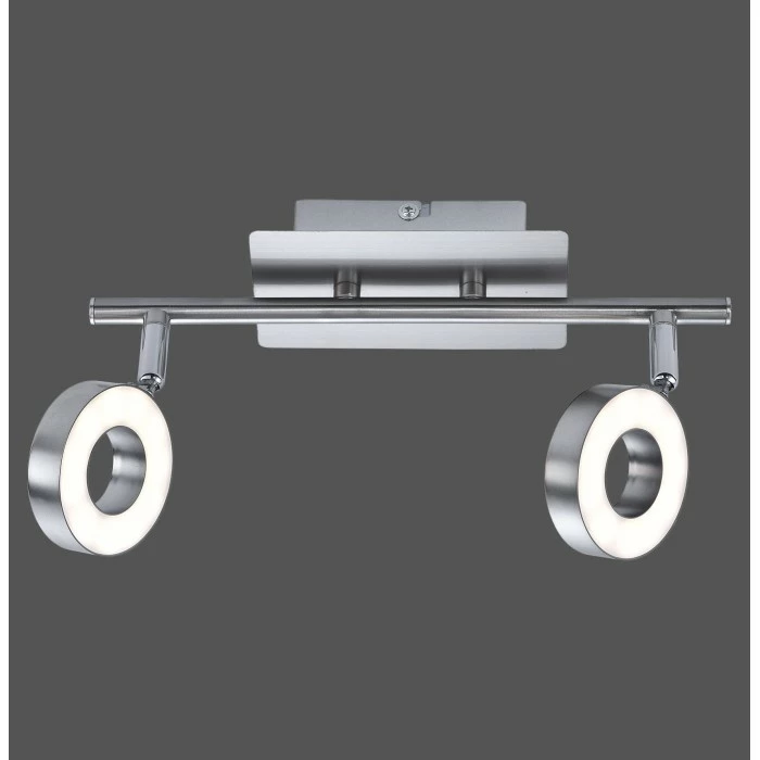 Leuchten Direkt Lukas Deckenspot LED Nickel-Matt, Chrom, 2-flammig â Bild 2