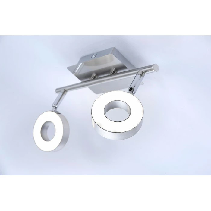Leuchten Direkt Lukas Deckenspot LED Nickel-Matt, Chrom, 2-flammig â Bild 3