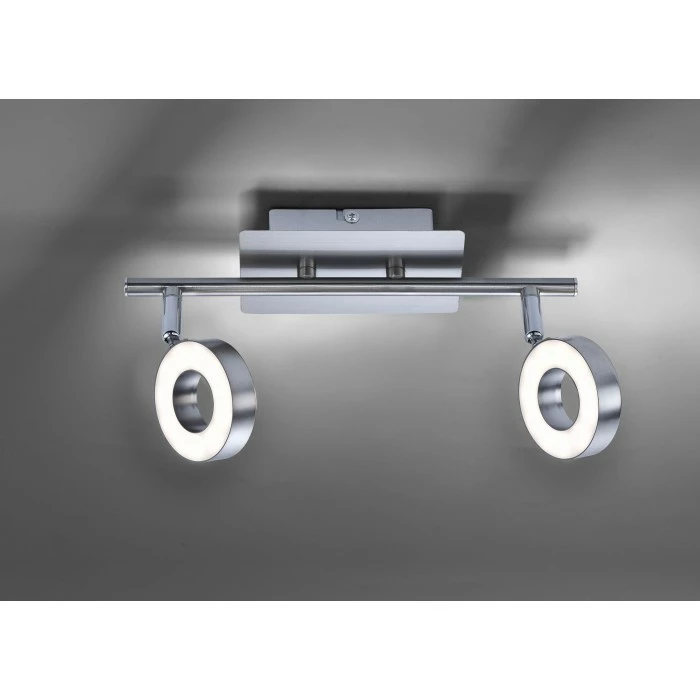 Leuchten Direkt Lukas Deckenspot LED Nickel-Matt, Chrom, 2-flammig â Bild 4