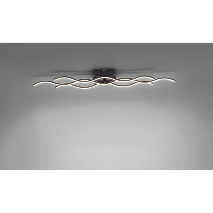 Leuchten Direkt Wave Deckenleuchte LED Schwarz, 3-flammig