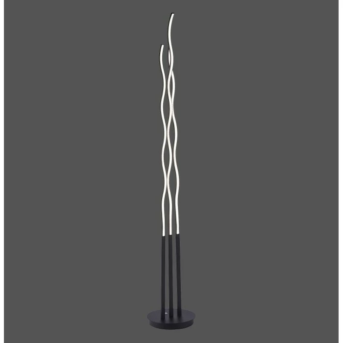 Leuchten Direkt WAVE Stehleuchte LED Schwarz, 3-flammig, Fernbedienung – Bild 6