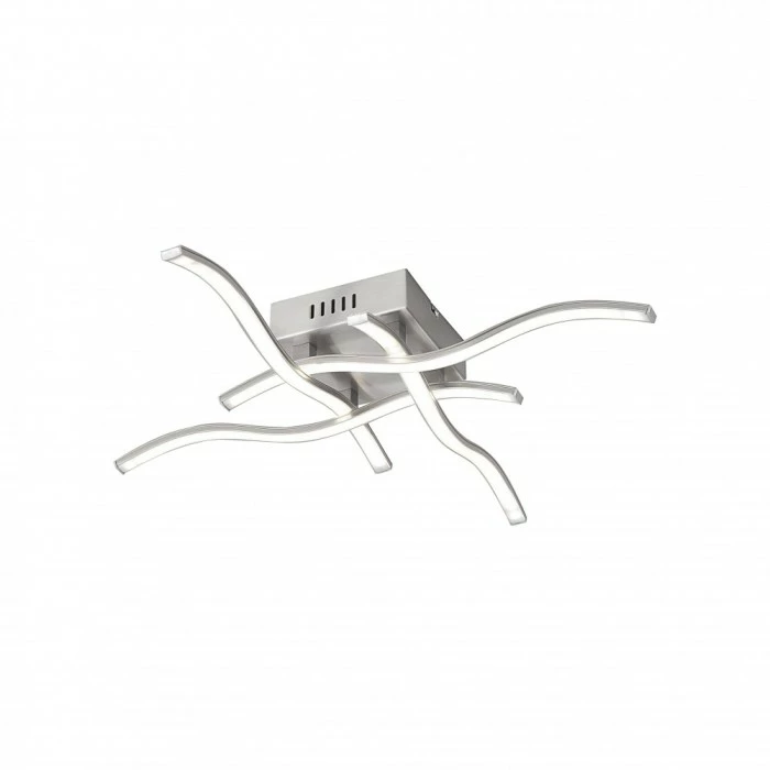 Leuchten Direkt Leuchtendirekt WAVE Deckenleuchte LED Edelstahl, 4-flammig â Bild 2