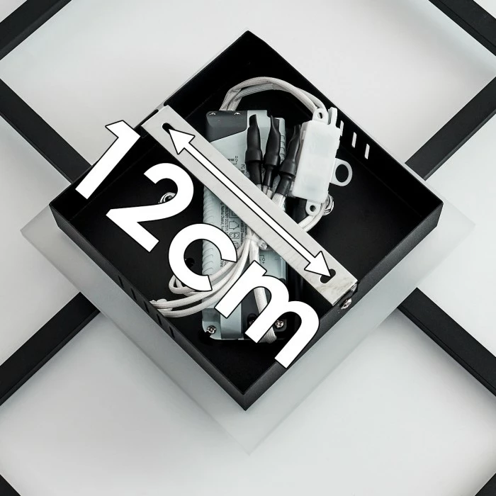 Hofstein Lithgow Deckenleuchte LED Schwarz, 1-flammig – Bild 22