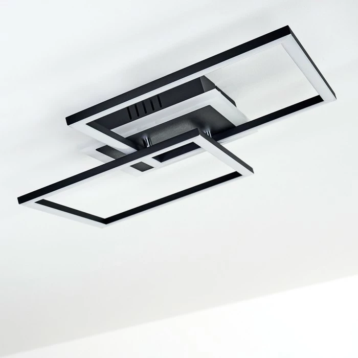 Hofstein Lithgow Deckenleuchte LED Schwarz, 1-flammig – Bild 6