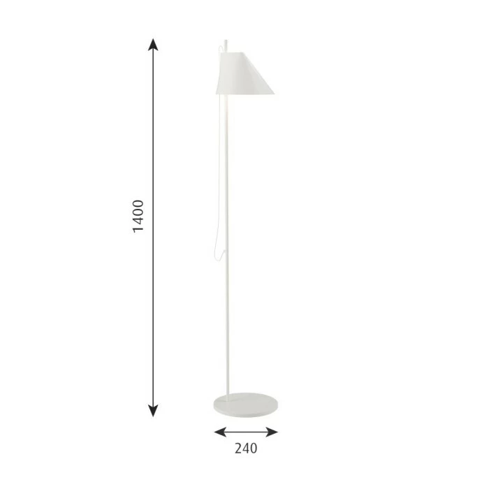 Louis Poulsen YUH Stehleuchte LED Weiß, 1-flammig – Bild 4