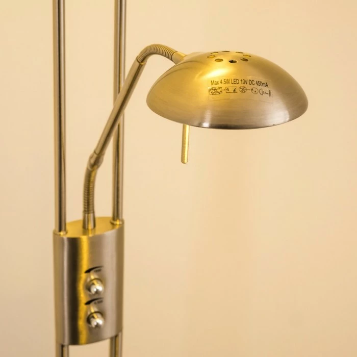 Hofstein Lucca Deckenfluter LED Edelstahl, 2-flammig – Bild 15