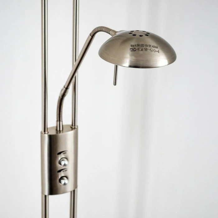 Hofstein Lucca Deckenfluter LED Edelstahl, 2-flammig – Bild 17