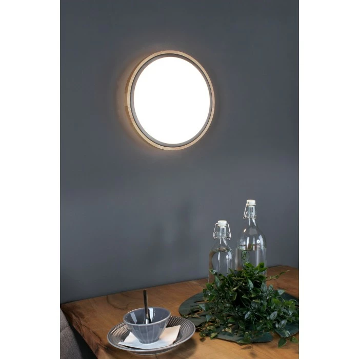 Luce Design SOLSTAR Wandleuchte LED Schwarz, Naturfarben, 1-flammig – Bild 3