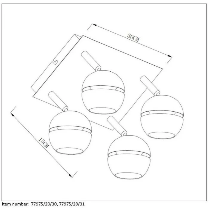 Lucide BINARI Spot LED Weiß, 1-flammig – Bild 3