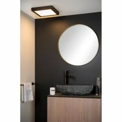 Lucide BRICE Deckenleuchte LED Schwarz, 1-flammig