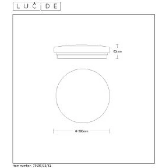 Lucide OTIS Deckenleuchte LED Weiß, 1-flammig â Bild 5