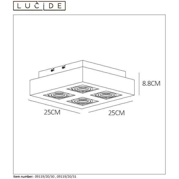 Lucide XIRAX Deckenspot LED Weiß, 4-flammig – Bild 7