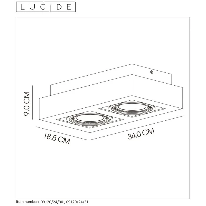 Lucide ZEFIX Deckenstrahler LED Weiß, 2-flammig – Bild 7