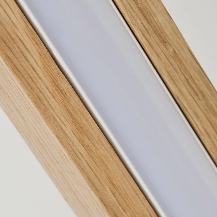 Hofstein Madou Stehleuchte LED Weiß, Holz hell, 1-flammig – Bild 6