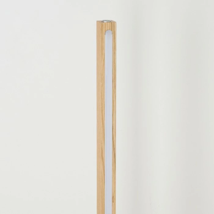 Hofstein Madou Stehleuchte LED Weiß, Holz hell, 1-flammig – Bild 8