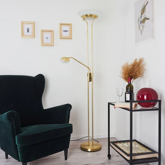 Hofstein Mairoa Deckenfluter LED Messing, 2-flammig – Bild 11