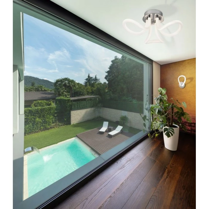 Mantra KNOT LINE Deckenleuchte LED Chrom, Weiß, 1-flammig – Bild 2