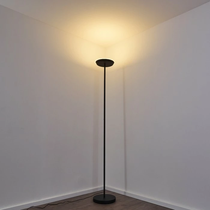 Hofstein Mjölby Deckenfluter LED Schwarz, 1-flammig – Bild 5