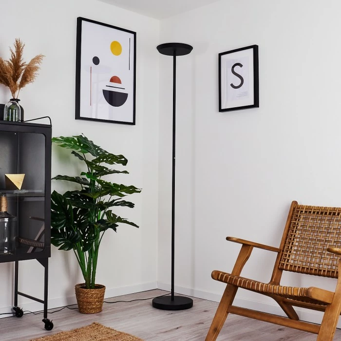 Hofstein Mjölby Deckenfluter LED Schwarz, 1-flammig – Bild 12