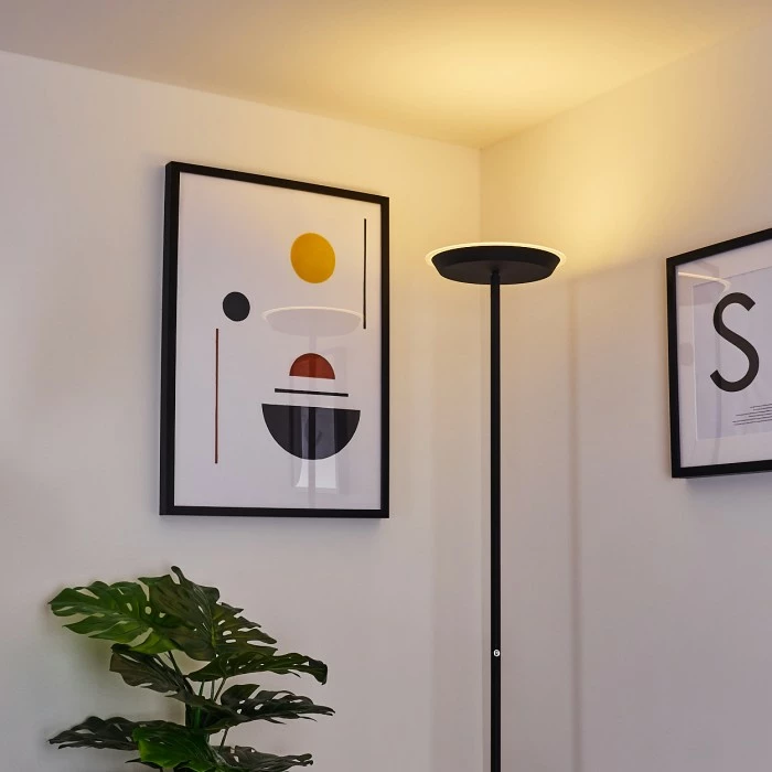 Hofstein Mjölby Deckenfluter LED Schwarz, 1-flammig – Bild 10