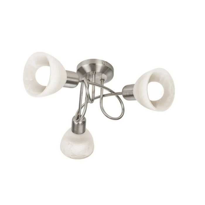 Nino Leuchten DAYTONA Deckenleuchte LED Nickel-Matt, 3-flammig