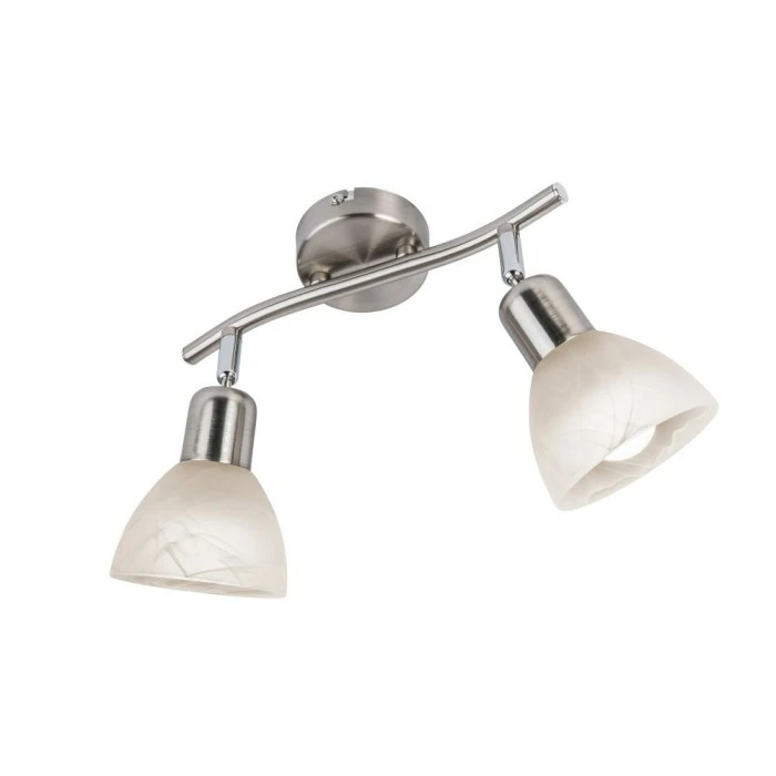 Nino Leuchten DAYTONA Deckenleuchte LED Nickel-Matt, 2-flammig