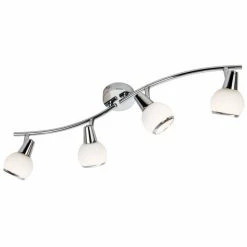 Nino Leuchten LORIS Deckenleuchte LED Chrom, 4-flammig