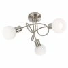Nino Leuchten LOXY Deckenleuchte LED Nickel-Matt, 4-flammig