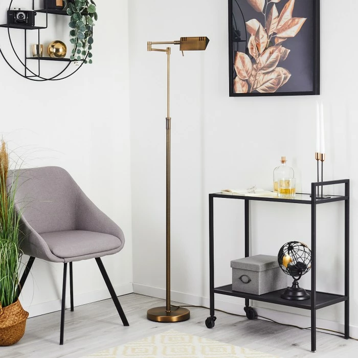 Hofstein Norrlida Stehleuchte LED Messing, 1-flammig – Bild 12