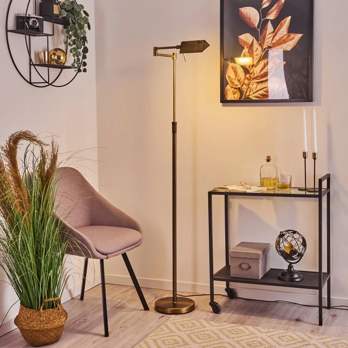 Hofstein Norrlida Stehleuchte LED Messing, 1-flammig – Bild 9