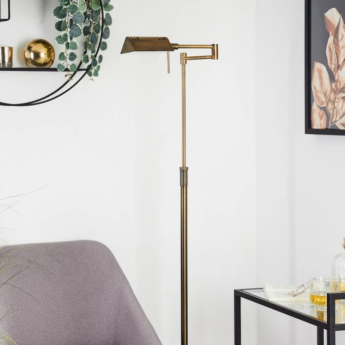 Hofstein Norrlida Stehleuchte LED Messing, 1-flammig – Bild 10