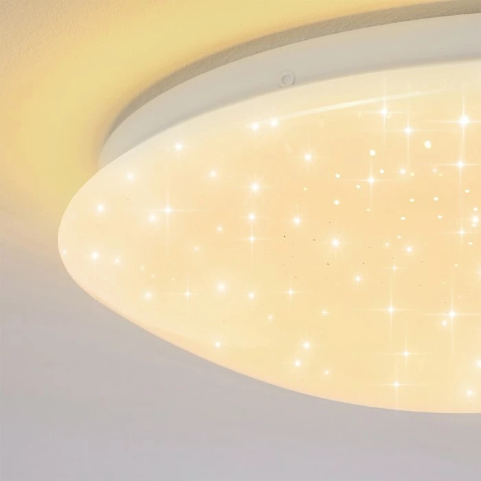 Hofstein Norton Star Deckenleuchte LED Weiß, 1-flammig, Fernbedienung, Farbwechsler – Bild 15