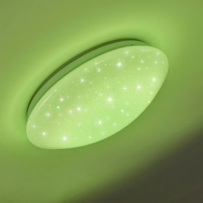 Hofstein Norton Star Deckenleuchte LED Weiß, 1-flammig, Fernbedienung, Farbwechsler – Bild 19