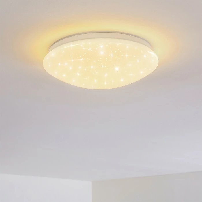 Hofstein Norton Star Deckenleuchte LED Weiß, 1-flammig, Fernbedienung, Farbwechsler – Bild 25