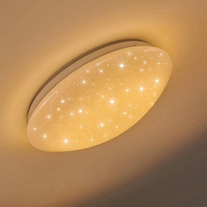 Hofstein Norton Star Deckenleuchte LED Weiß, 1-flammig, Fernbedienung, Farbwechsler – Bild 26