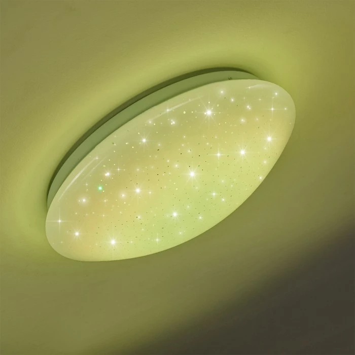 Hofstein Norton Star Deckenleuchte LED Weiß, 1-flammig, Fernbedienung, Farbwechsler – Bild 28