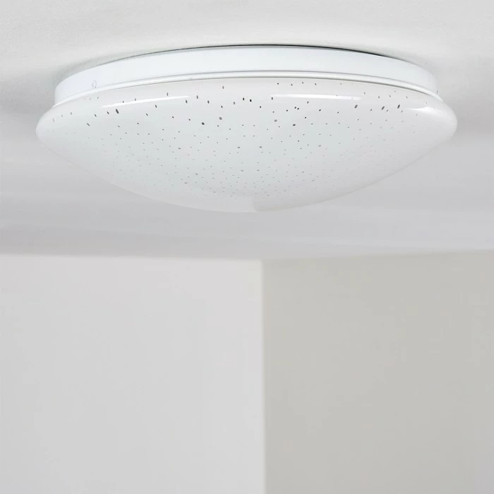 Hofstein Norton Star Deckenleuchte LED Weiß, 1-flammig, Fernbedienung, Farbwechsler – Bild 30