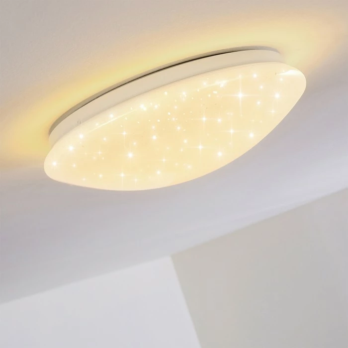 Hofstein Norton Star Deckenleuchte LED Weiß, 1-flammig, Fernbedienung, Farbwechsler – Bild 4