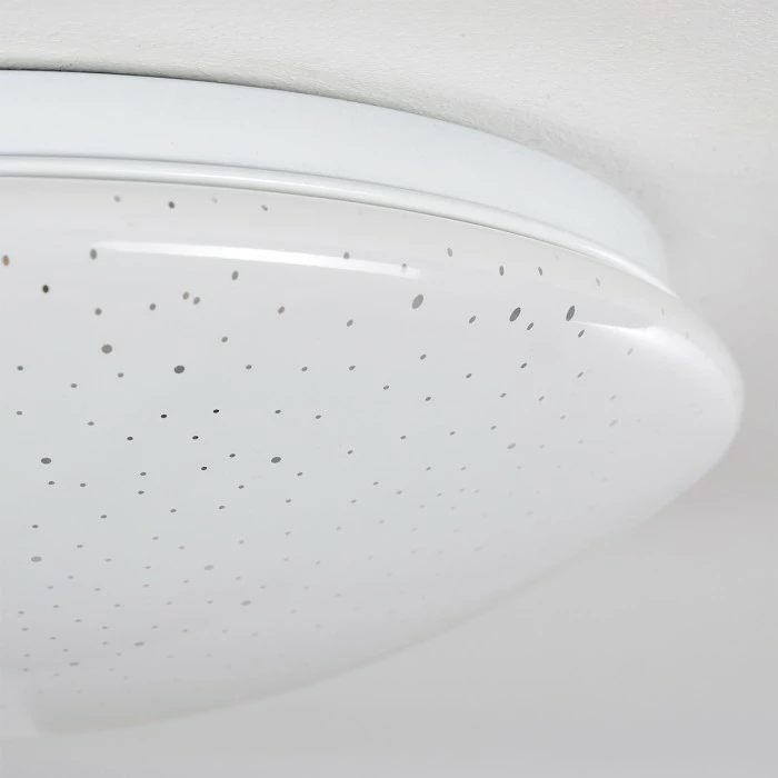 Hofstein Norton Star Deckenleuchte LED Weiß, 1-flammig, Fernbedienung, Farbwechsler – Bild 8