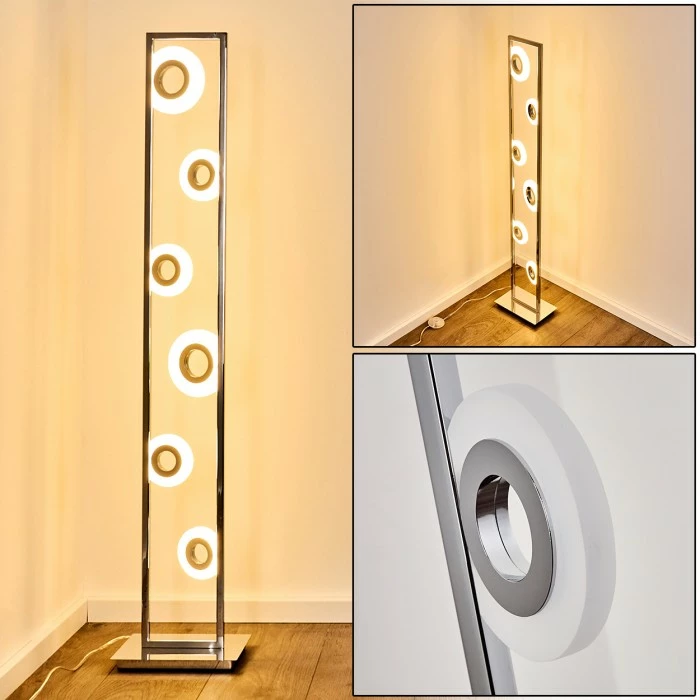 Hofstein Obip Stehleuchte LED Chrom, 1-flammig