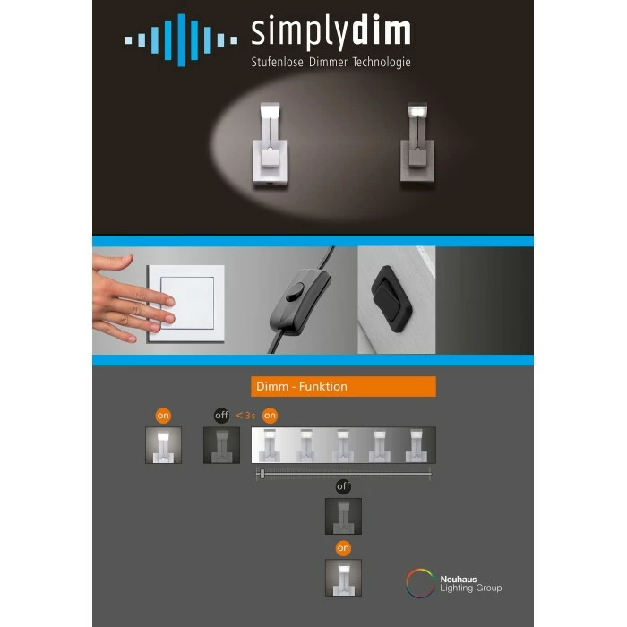 Paul Neuhaus Leuchten Paul Neuhaus ADALI Deckenleuchte LED Edelstahl, 3-flammig – Bild 11
