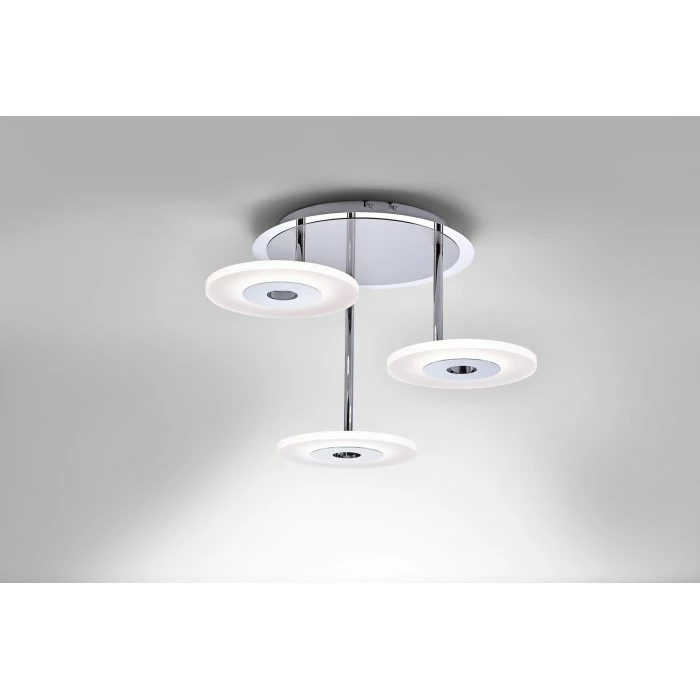 Paul Neuhaus Leuchten Paul Neuhaus ADALI Deckenleuchte LED Edelstahl, 3-flammig – Bild 5